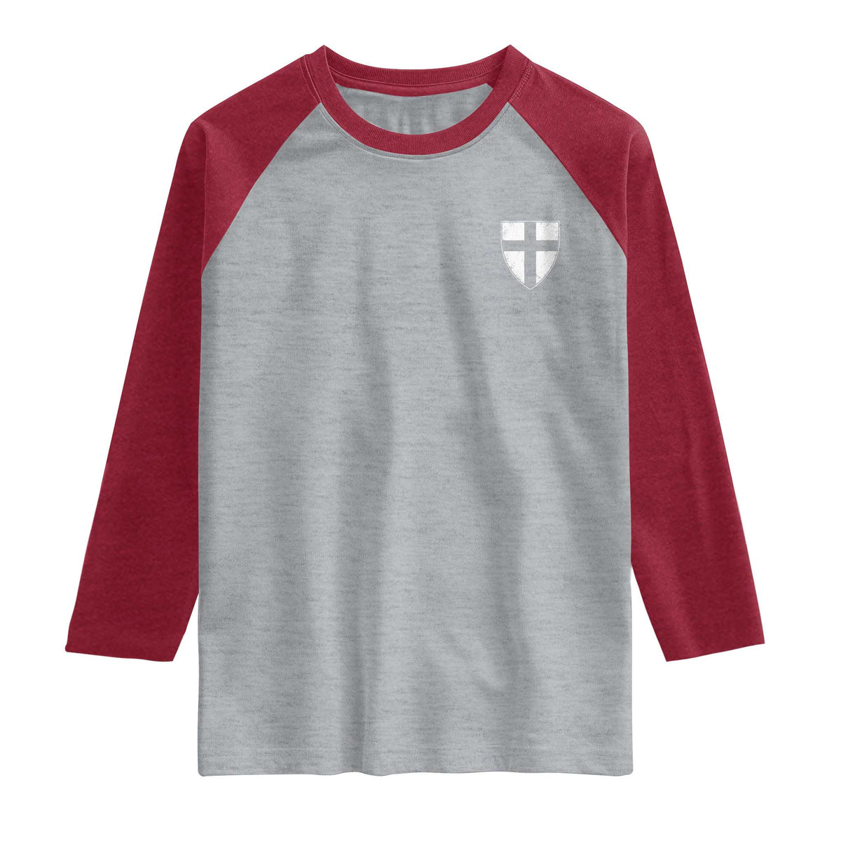 Teutonic Order Flag Cross Knight Insignia Arms Shield Raglan Shirt