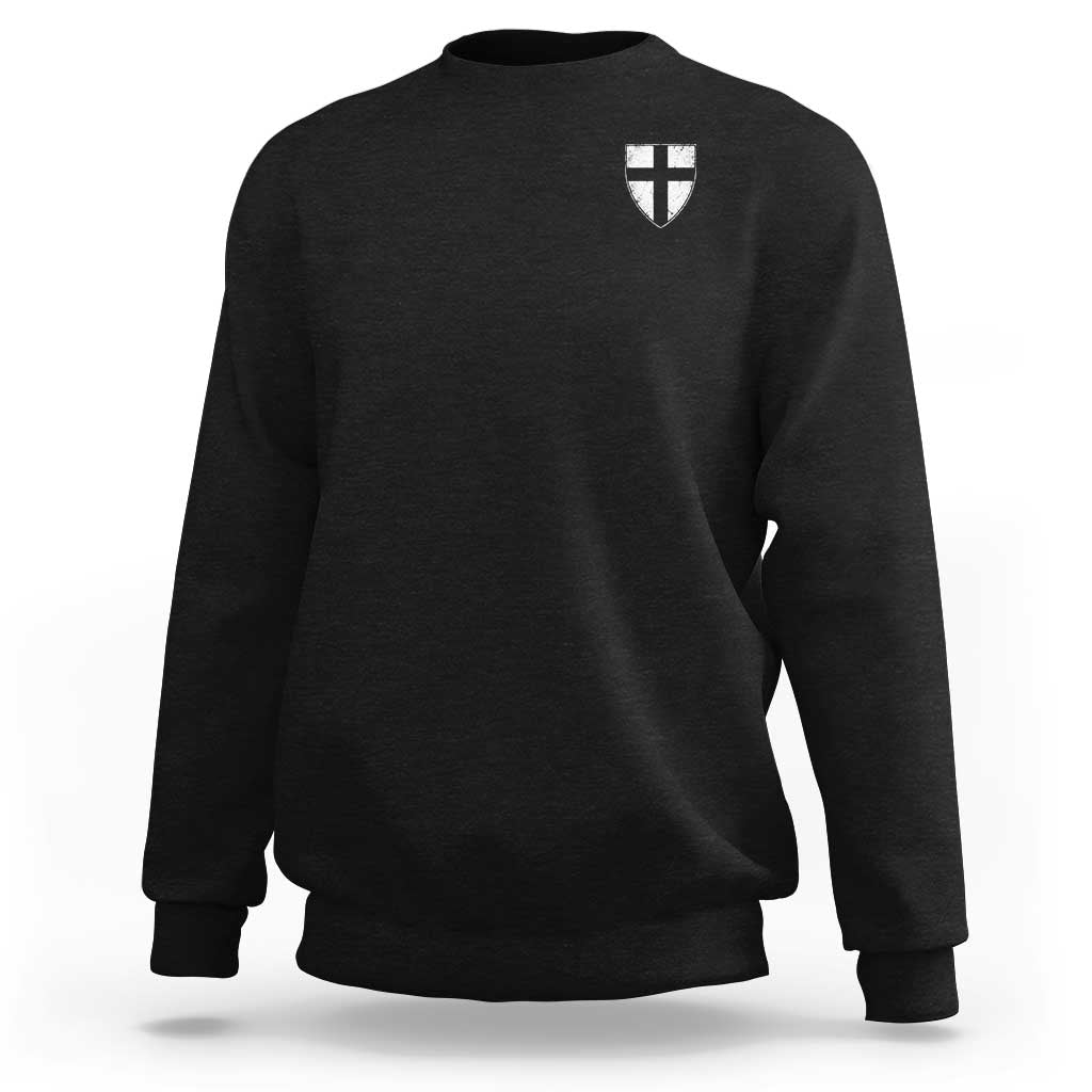 Teutonic Order Flag Cross Knight Insignia Arms Shield Sweatshirt
