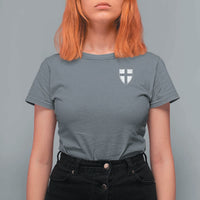 Teutonic Order Flag Cross Knight Insignia Arms Shield T Shirt For Women