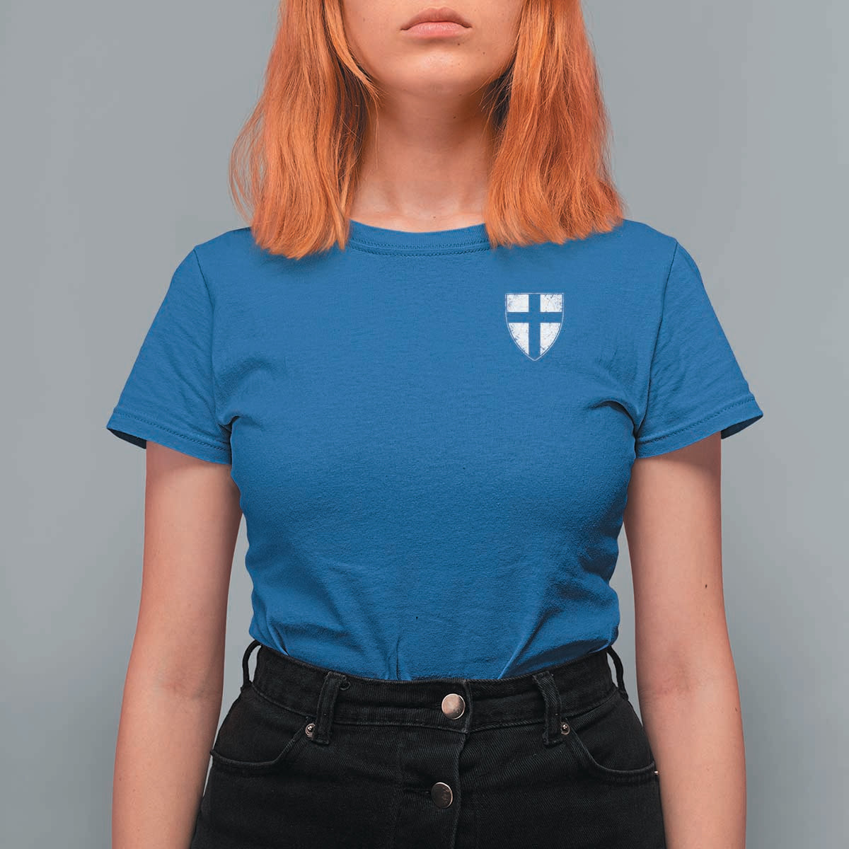 Teutonic Order Flag Cross Knight Insignia Arms Shield T Shirt For Women