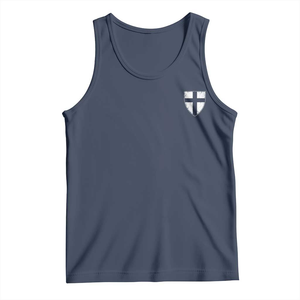 Teutonic Order Flag Cross Knight Insignia Arms Shield Tank Top