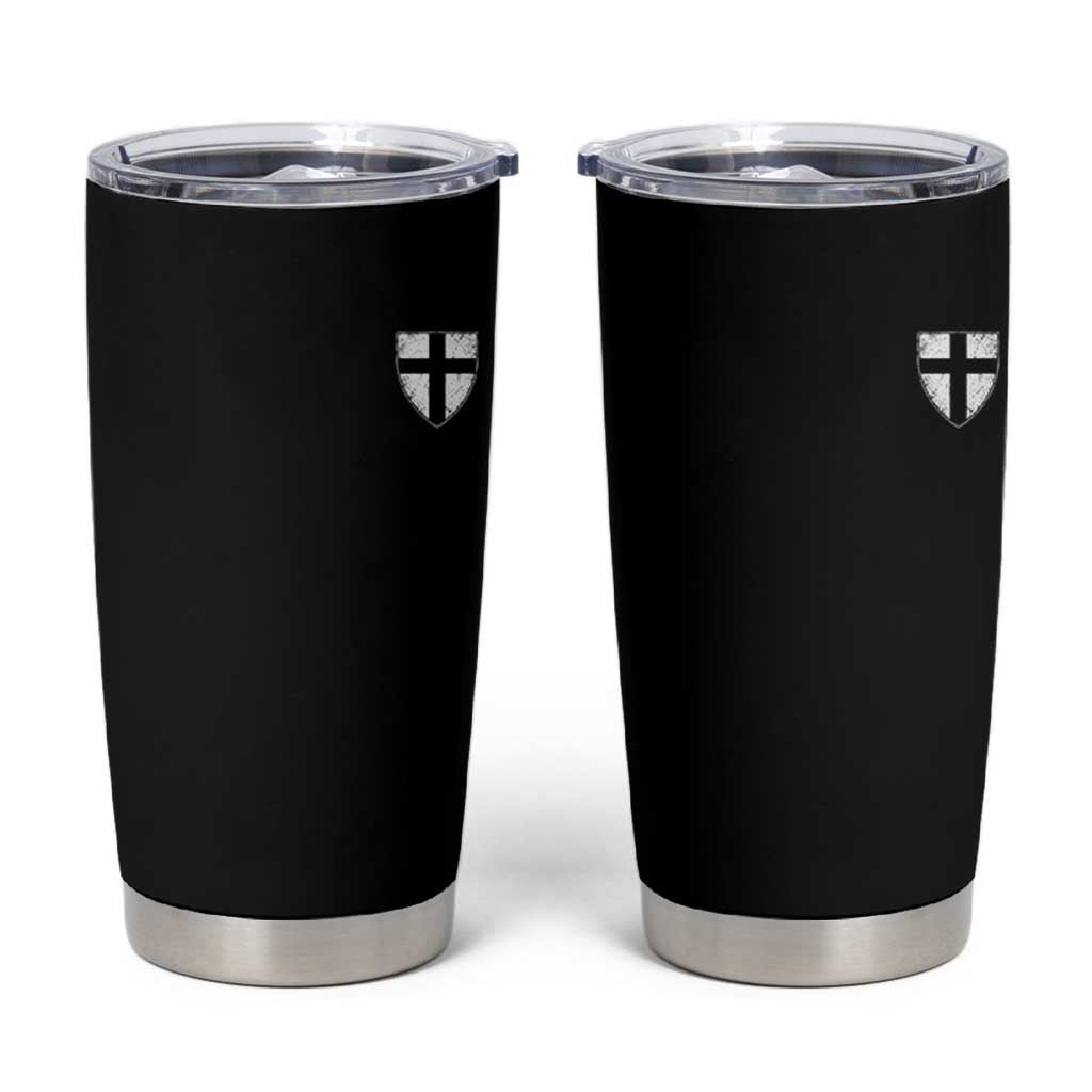 Teutonic Order Flag Cross Knight Insignia Arms Shield Tumbler Cup