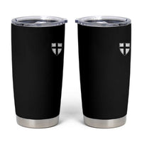 Teutonic Order Flag Cross Knight Insignia Arms Shield Tumbler Cup