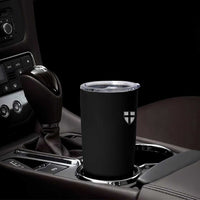 Teutonic Order Flag Cross Knight Insignia Arms Shield Tumbler Cup