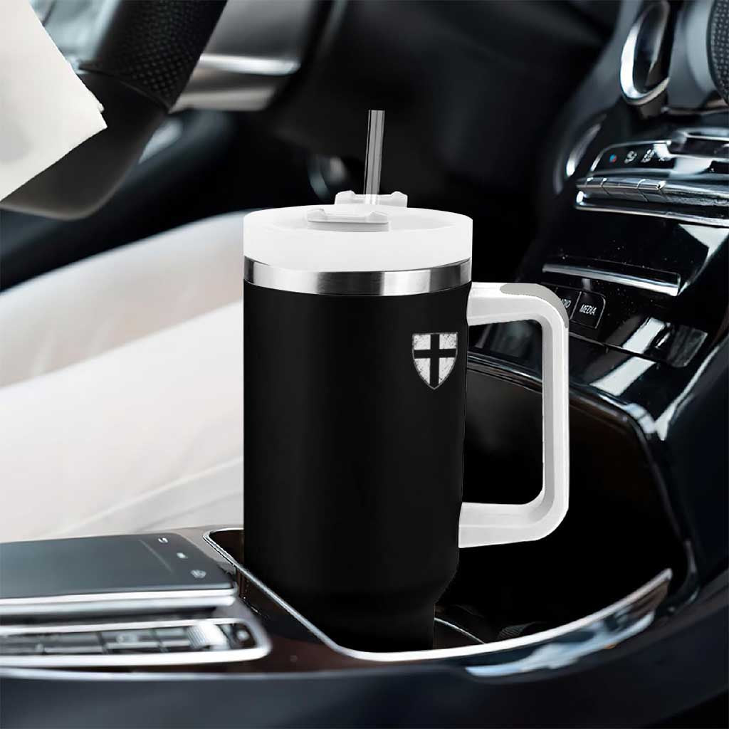 Teutonic Order Flag Cross Knight Insignia Arms Shield Tumbler With Handle
