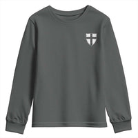 Teutonic Order Flag Cross Knight Insignia Arms Shield Youth Sweatshirt