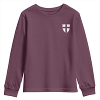 Teutonic Order Flag Cross Knight Insignia Arms Shield Youth Sweatshirt