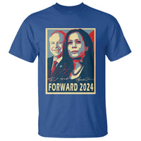 Harris Walz T Shirt Forward 2024 Not Going Back Signature Portraits - Wonder Print Shop