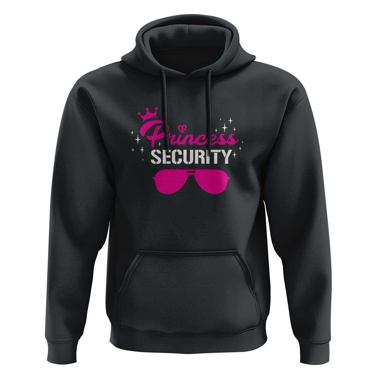 Halloween Dad Mom Hoodie Princess Security Pink Glasses Crown Star