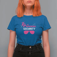 Halloween Dad Mom T Shirt For Women Princess Security Pink Glasses Crown Star - Wonder Print Shop