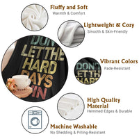 Don't Let The Hard Days Win Throw Blanket Inspirational Mental Health - Wonder Print Shop