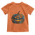 Halloween Blue Denim Patchwork Spooky Pumpkin Toddler T Shirt - Wonder Print Shop