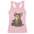 Halloween Vintage Denim Patchwork Spooky Ghost Coquette Racerback Tank Top - Wonder Print Shop