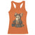 Halloween Vintage Denim Patchwork Spooky Ghost Coquette Racerback Tank Top - Wonder Print Shop