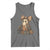 Halloween Vintage Denim Patchwork Spooky Ghost Coquette Tank Top - Wonder Print Shop