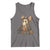 Halloween Vintage Denim Patchwork Spooky Ghost Coquette Tank Top - Wonder Print Shop