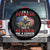 Harris Walz 2024 Spare Tire Cover I'm A Veteran Not A Sucker Or A Loser Eagle American Flag