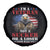 Harris Walz 2024 Spare Tire Cover I'm A Veteran Not A Sucker Or A Loser Eagle American Flag