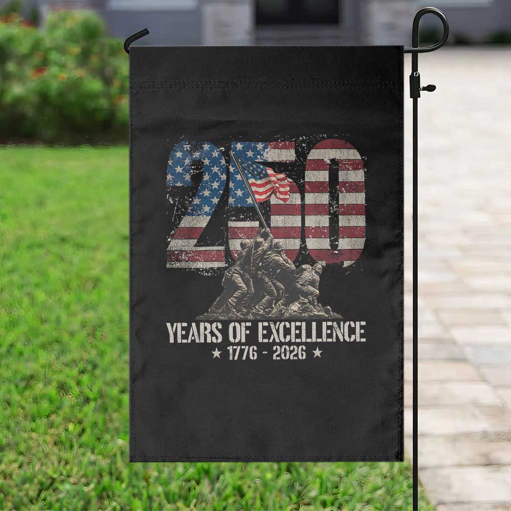 250 Years Of Excellence Garden Flag 250th American Anniversary Independence Day - Wonder Print Shop