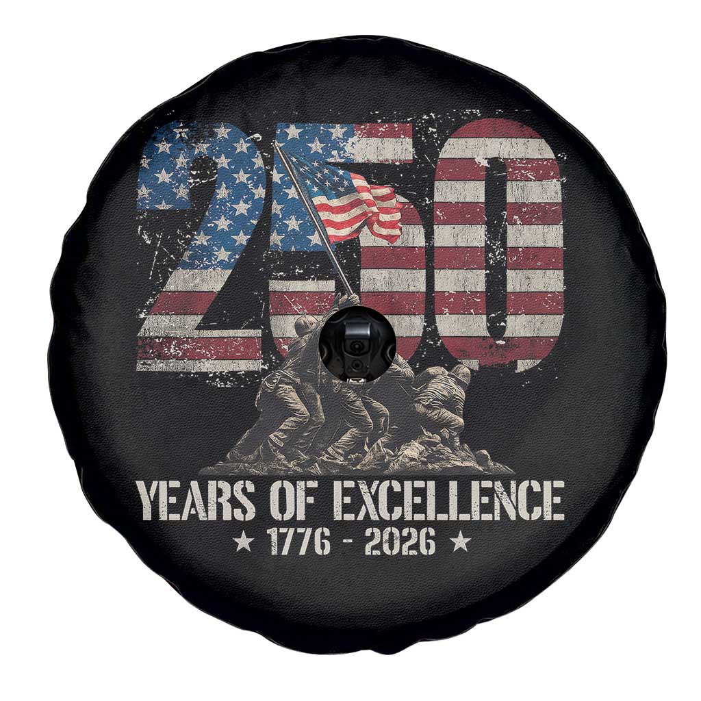 250 Years Of Excellence Spare Tire Cover 250th American Anniversary Independence Day - Wonder Print Shop