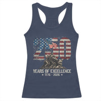 250 Years Of Excellence Racerback Tank Top 250th American Anniversary Independence Day - Wonder Print Shop