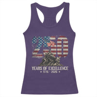 250 Years Of Excellence Racerback Tank Top 250th American Anniversary Independence Day - Wonder Print Shop