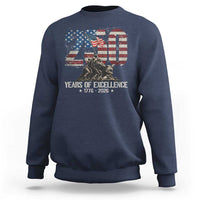 250 Years Of Excellence Sweatshirt 250th American Anniversary Independence Day - Wonder Print Shop
