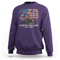250 Years Of Excellence Sweatshirt 250th American Anniversary Independence Day - Wonder Print Shop