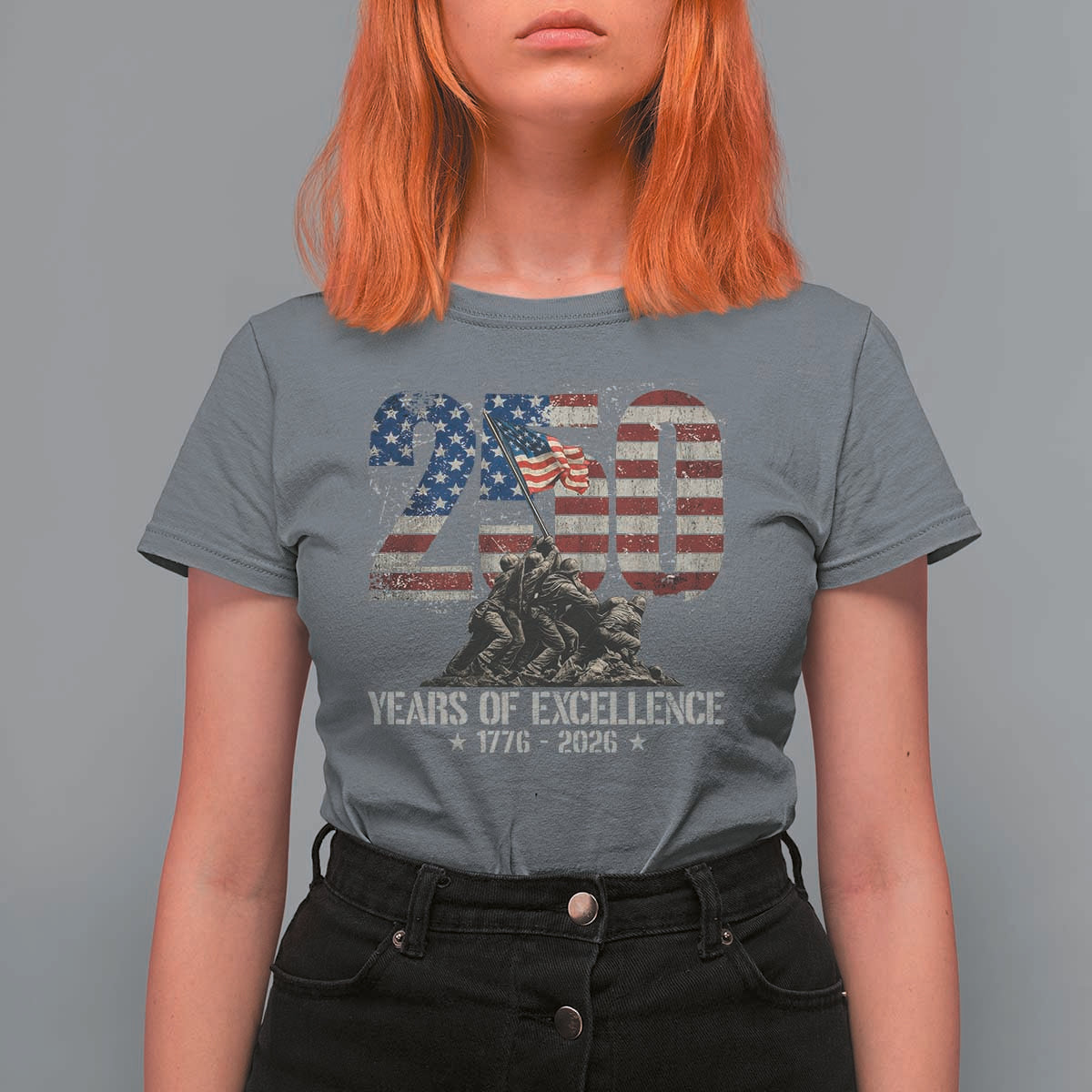 250 Years Of Excellence T Shirt For Women 250th American Anniversary Independence Day - Wonder Print Shop