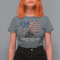 250 Years Of Excellence T Shirt For Women 250th American Anniversary Independence Day - Wonder Print Shop