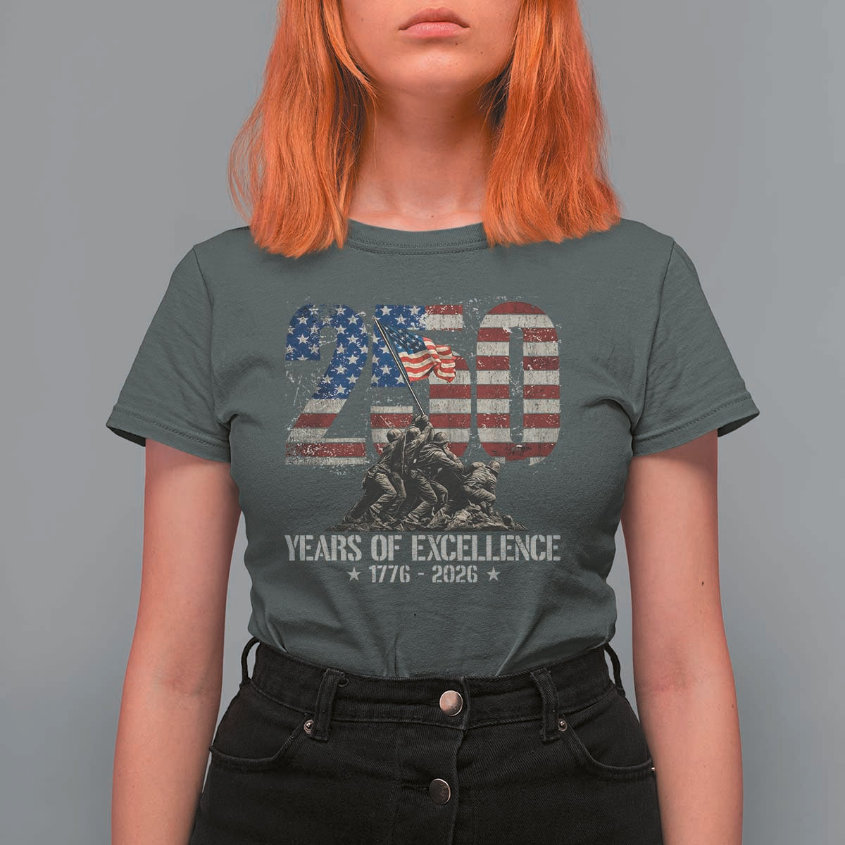250 Years Of Excellence T Shirt For Women 250th American Anniversary Independence Day - Wonder Print Shop