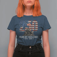 250 Years Of Excellence T Shirt For Women 250th American Anniversary Independence Day - Wonder Print Shop
