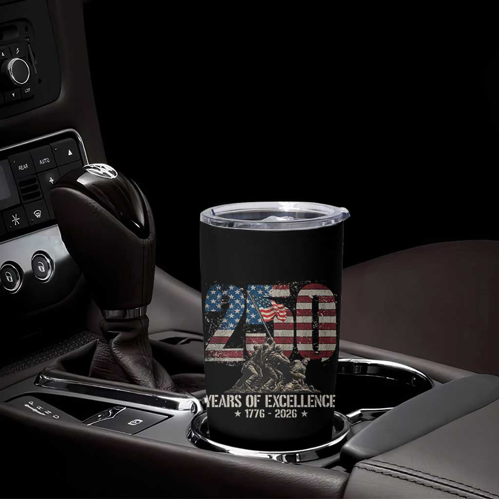250 Years Of Excellence Tumbler Cup 250th American Anniversary Independence Day - Wonder Print Shop