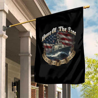 Navy Veteran Garden Flag Home Of The Free Because Of The Brave American Flag - Wonder Print Shop