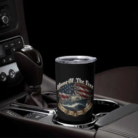 Navy Veteran Tumbler Cup Home Of The Free Because Of The Brave American Flag - Wonder Print Shop