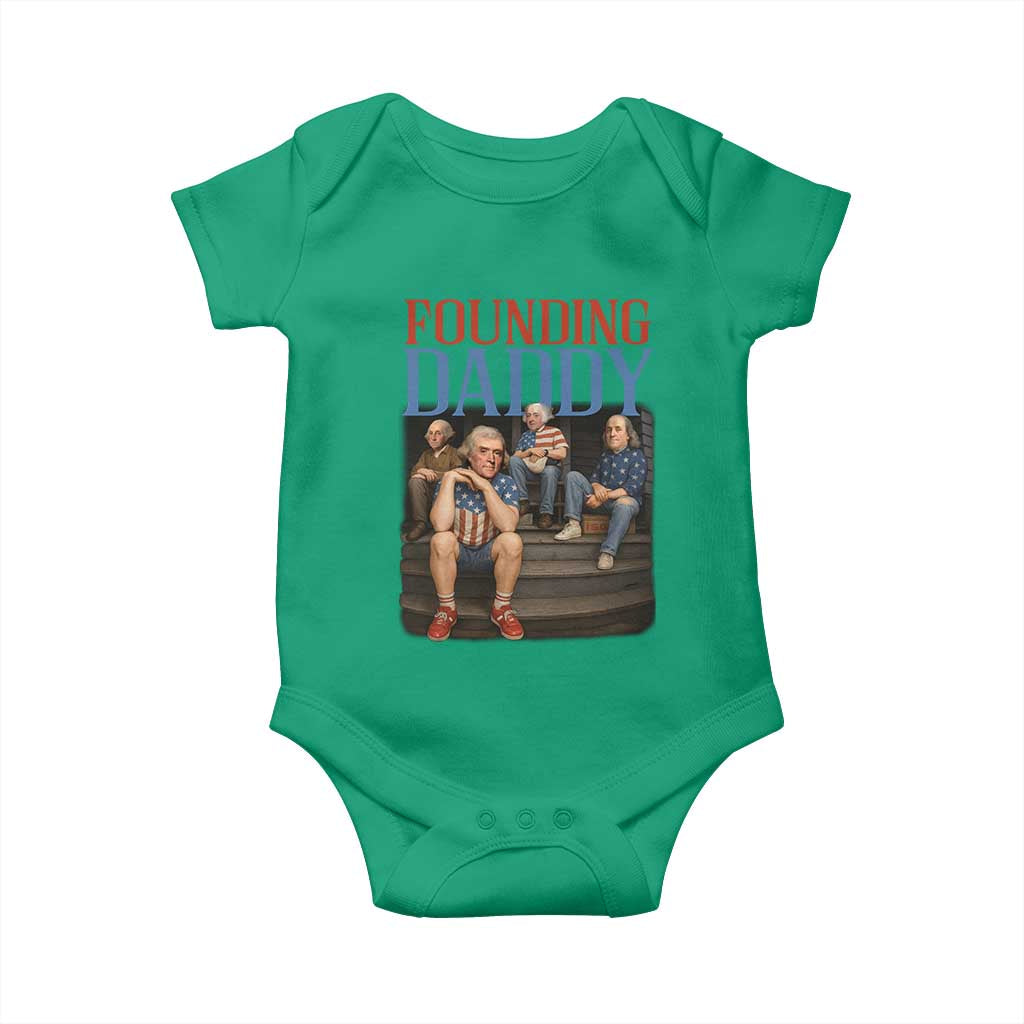 Funny 4th Of July Patriotic Founding Daddy Founding Fathers Baby Onesie - Wonder Print Shop