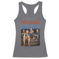 Funny 4th Of July Patriotic Founding Daddy Founding Fathers Racerback Tank Top - Wonder Print Shop