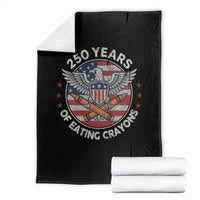 Marine Veteran 250 Years Of Eating Crayons Throw Blanket American Flag - Wonder Print Shop