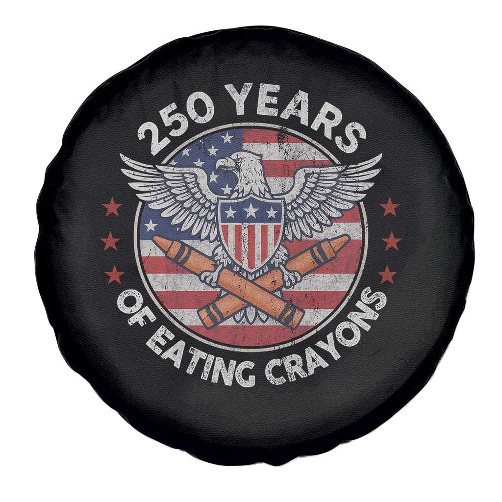Marine Veteran 250 Years Of Eating Crayons Spare Tire Cover American Flag - Wonder Print Shop