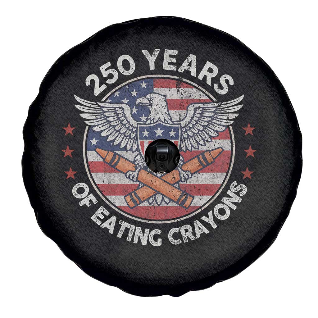 Marine Veteran 250 Years Of Eating Crayons Spare Tire Cover American Flag - Wonder Print Shop