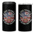 Marine Veteran 250 Years Of Eating Crayons 4 in 1 Can Cooler Tumbler American Flag - Wonder Print Shop