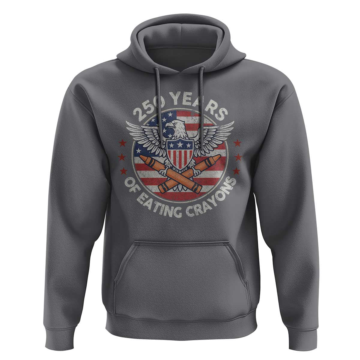Marine Veteran 250 Years Of Eating Crayons Hoodie American Flag - Wonder Print Shop
