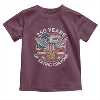 Marine Veteran 250 Years Of Eating Crayons Toddler T Shirt American Flag - Wonder Print Shop
