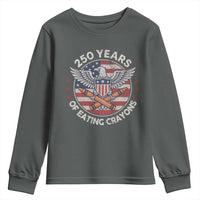 Marine Veteran 250 Years Of Eating Crayons Youth Sweatshirt American Flag - Wonder Print Shop
