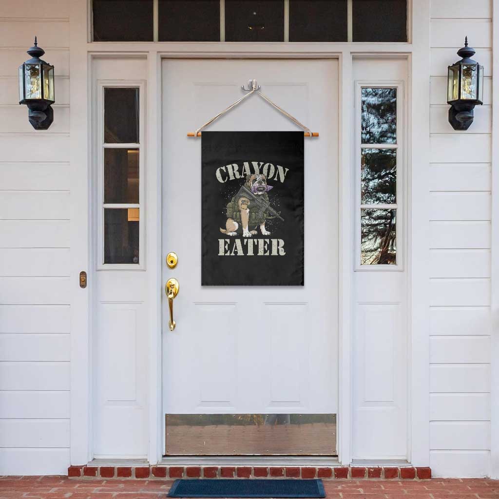 Funny Crayon Eater Garden Flag Military Corps Proud Marine Soldier - Wonder Print Shop