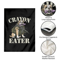Funny Crayon Eater Garden Flag Military Corps Proud Marine Soldier - Wonder Print Shop