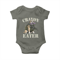 Funny Crayon Eater Baby Onesie Military Corps Proud Marine Soldier - Wonder Print Shop