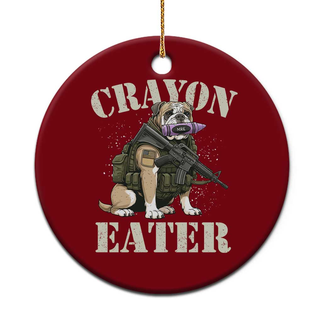 Funny Crayon Eater Ceramic Ornament Military Corps Proud Marine Soldier - Wonder Print Shop