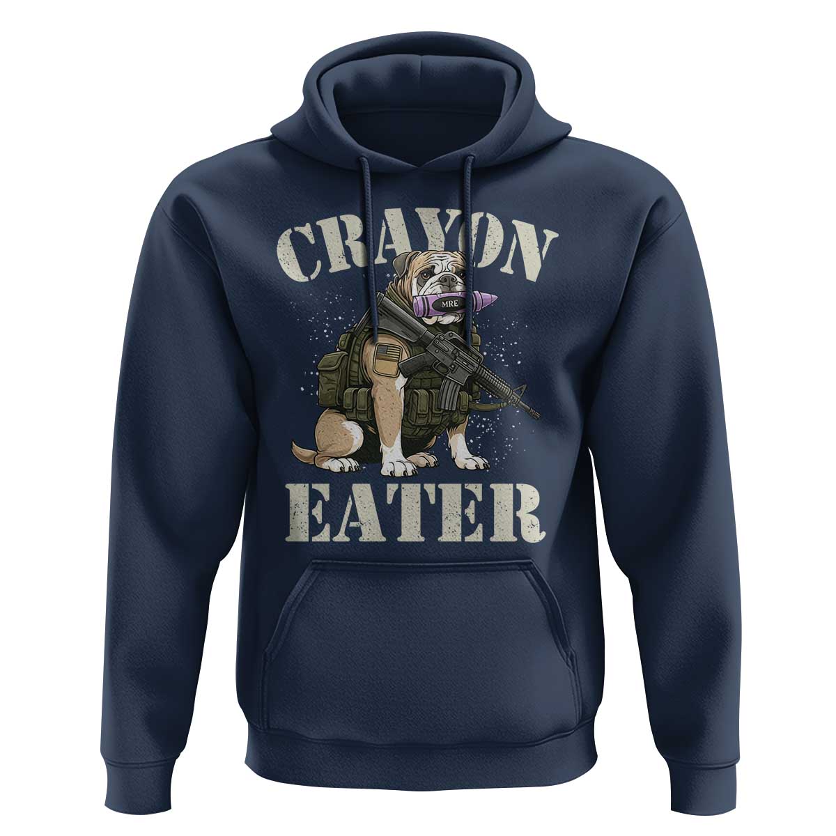Funny Crayon Eater Hoodie Military Corps Proud Marine Soldier - Wonder Print Shop