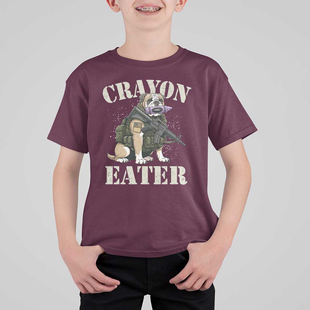 Funny Crayon Eater T Shirt For Kid Military Corps Proud Marine Soldier - Wonder Print Shop